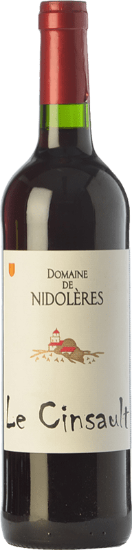 12,95 € Free Shipping | Red wine Nidolères Le Cinsault Young I.G.P. Vin de Pays Roussillon Roussillon France Cinsault Bottle 75 cl
