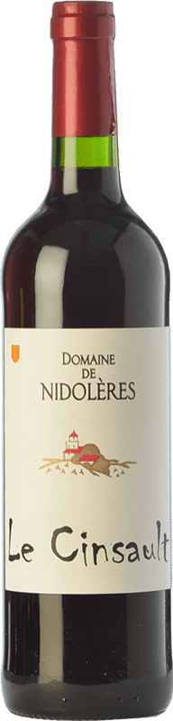 13,95 € Envio grátis | Vinho tinto Domaine de Nidolères Jovem I.G.P. Vin de Pays Roussillon Roussillon França Cinsault Garrafa 75 cl