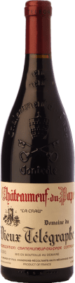 113,95 € 免费送货 | 红酒 Vieux Télégraphe Châteauneuf-du-Pape La Crau 岁 I.G.P. Vin de Pays Rhône 罗纳 法国 Grenache, Carignan 瓶子 75 cl