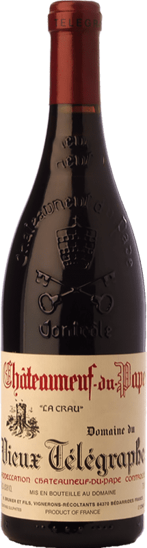 62,95 € Envío gratis | Vino tinto Vieux Télégraphe Châteauneuf-du-Pape La Crau Crianza I.G.P. Vin de Pays Rhône Rhône Francia Garnacha, Cariñena Botella 75 cl