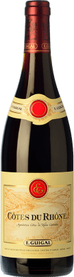 14,95 € Spedizione Gratuita | Vino rosso E. Guigal Rouge Crianza A.O.C. Côtes du Rhône Rhône Francia Syrah, Grenache, Mourvèdre Bottiglia 75 cl