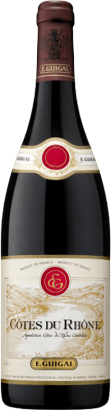 15,95 € Бесплатная доставка | Красное вино Domaine E. Guigal Crianza — Крианса A.O.C. Côtes du Rhône Рона Франция Syrah — Сира, Garnacha — Гренаш, Mourvèdre — Мурведр Бутылка 75 cl