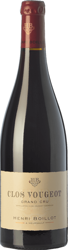 174,95 € 免费送货 | 红酒 Henri Boillot Grand Cru 岁 A.O.C. Clos de Vougeot 勃艮第 法国 Pinot Black 瓶子 75 cl