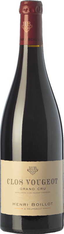 182,95 € Kostenloser Versand | Rotwein Henri Boillot Grand Cru Alterung A.O.C. Clos de Vougeot Burgund Frankreich Spätburgunder Flasche 75 cl