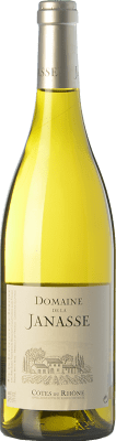 16,95 € Free Shipping | White wine Domaine La Janasse Blanc A.O.C. Côtes du Rhône Rhône France Grenache, Roussanne, Viognier, Bourboulenc, Clairette Blanche Bottle 75 cl