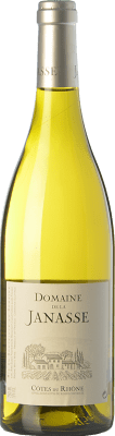 19,95 € Бесплатная доставка | Белое вино Domaine La Janasse Blanc A.O.C. Côtes du Rhône Рона Франция Grenache, Roussanne, Viognier, Bourboulenc, Clairette Blanche бутылка 75 cl