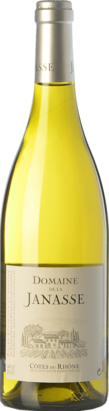 19,95 € Free Shipping | White wine Domaine La Janasse Blanc A.O.C. Côtes du Rhône Rhône France Grenache, Roussanne, Viognier, Bourboulenc, Clairette Blanche Bottle 75 cl