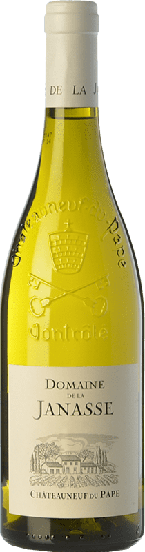 83,95 € Envío gratis | Vino Blanco Domaine La Janasse Crianza A.O.C. Châteauneuf-du-Pape Rhône Francia Garnacha, Roussanne, Clairette Botella 75 cl