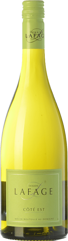 10,95 € Envío gratis | Vino blanco Lafage Côté Est Crianza I.G.P. Vin de Pays Côtes Catalanes Languedoc-Roussillon Francia Garnacha Blanca, Chardonnay Botella 75 cl