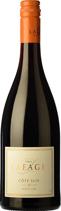 14,95 € Envío gratis | Vino tinto Lafage Côté Sud Crianza I.G.P. Vin de Pays Côtes Catalanes Languedoc-Roussillon Francia Syrah, Garnacha Botella 75 cl