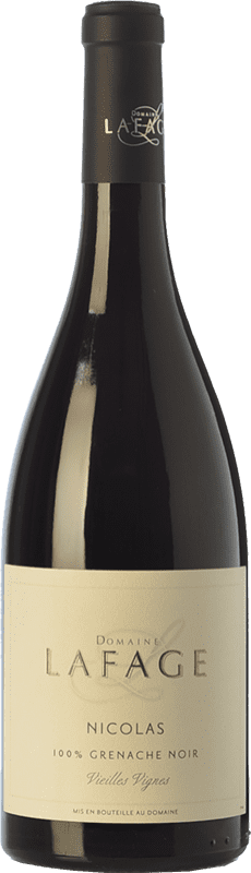 14,95 € Бесплатная доставка | Красное вино Lafage Nicolas Молодой I.G.P. Vin de Pays Côtes Catalanes Лангедок-Руссильон Франция Grenache бутылка 75 cl