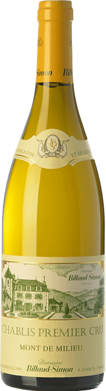 64,95 € Envío gratis | Vino blanco Samuel Billaud Mont de Milieu A.O.C. Chablis Borgoña Francia Chardonnay Botella 75 cl
