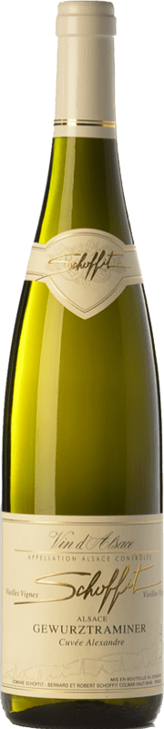 22,95 € Envio grátis | Vinho branco Schoffit Cuvée Alexandre A.O.C. Alsace Alsácia França Gewürztraminer Garrafa 75 cl