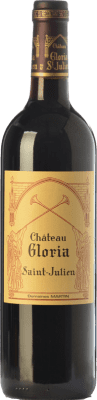 67,95 € Free Shipping | Red wine Henri Martin Château Gloria Aged A.O.C. Saint-Julien Bordeaux France Merlot, Cabernet Sauvignon, Cabernet Franc, Petit Verdot Bottle 75 cl