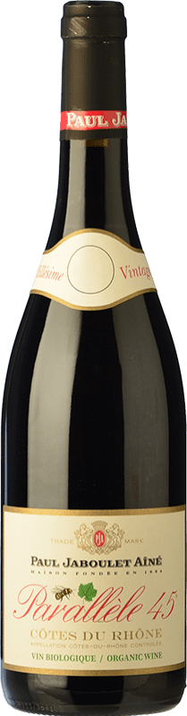 15,95 € Бесплатная доставка | Красное вино Paul Jaboulet Aîné Parallèle 45 Rouge старения I.G.P. Vin de Pays Rhône Рона Франция Syrah, Grenache бутылка 75 cl