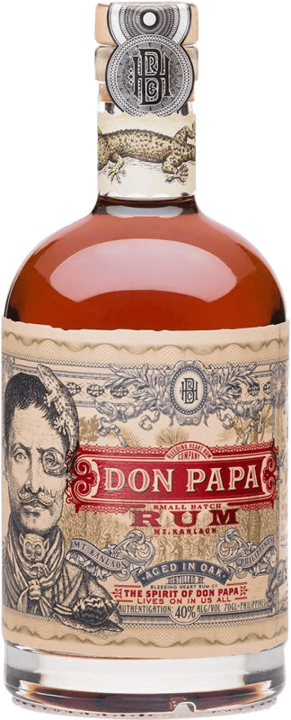 71,95 € Envío gratis | Ron Don Papa Rum Small Batch Extra Añejo Filipinas 7 Años Botella 70 cl