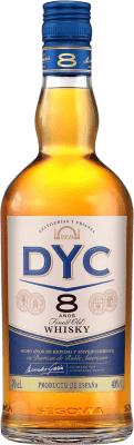 15,95 € Kostenloser Versand | Whiskey Blended DYC Spanien 8 Jahre Flasche 70 cl