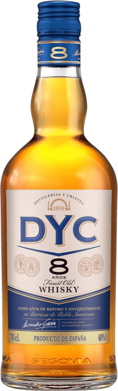 17,95 € Envoi gratuit | Blended Whisky DYC Espagne 8 Ans Bouteille 70 cl