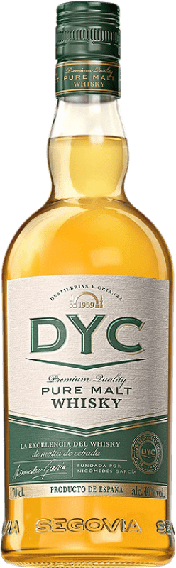 18,95 € Kostenloser Versand | Whiskey Single Malt DYC Pure Malt Spanien Flasche 70 cl