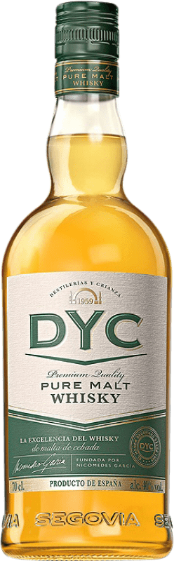 18,95 € Spedizione Gratuita | Whisky Single Malt DYC Pure Malt Spagna 70 cl