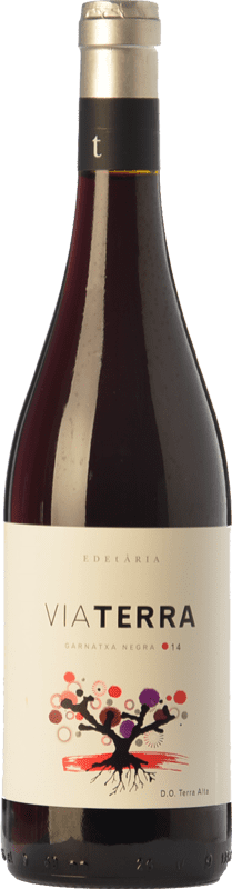 13,95 € Envío gratis | Vino Tinto Edetària Via Terra Joven D.O. Terra Alta Cataluña España Garnacha Botella 75 cl