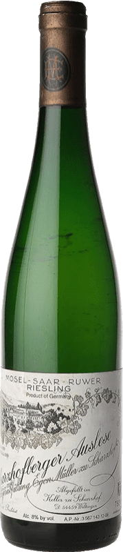 304,95 € Бесплатная доставка | Белое вино Egon Müller Scharzhof Auslese Q.b.A. Mosel Рейнланд-Пфальц Германия Riesling бутылка 75 cl