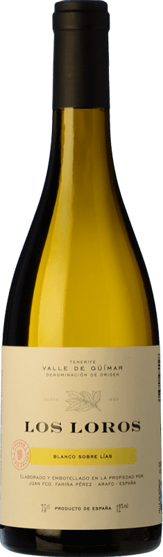 23,95 € Envio grátis | Vinho branco El Borujo Los Loros Sobre Lías D.O. Valle del Güímar Ilhas Canárias Espanha Listán Branco, Vijariego Branco Garrafa 75 cl