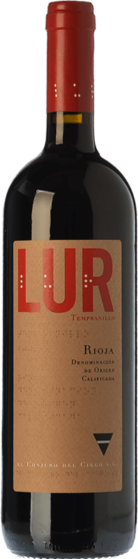 16,95 € Бесплатная доставка | Красное вино Conjuro del Ciego Lur Резерва D.O.Ca. Rioja Ла-Риоха Испания Tempranillo — Темпранильо Бутылка 75 cl