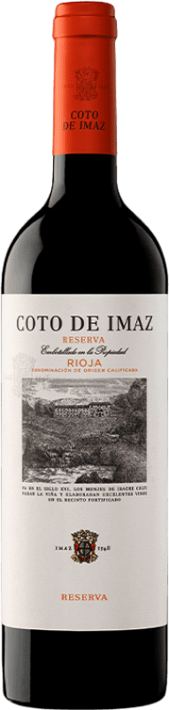 12,95 € Envío gratis | Vino Tinto Coto de Rioja Coto de Imaz Reserva D.O.Ca. Rioja La Rioja España Tempranillo Botella 75 cl