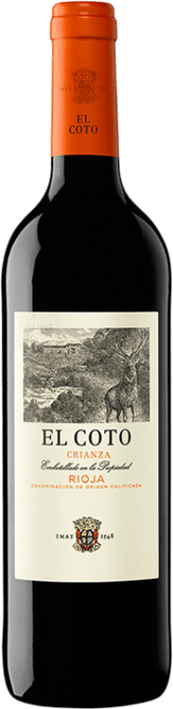 7,95 € Envío gratis | Vino tinto Coto de Rioja Crianza D.O.Ca. Rioja La Rioja España Tempranillo Botella 75 cl