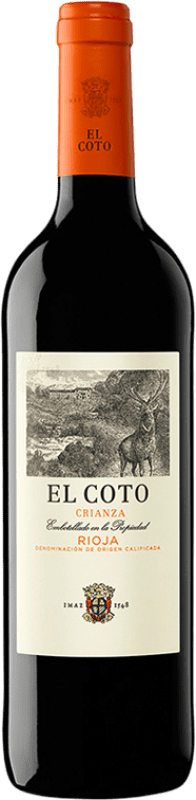7,95 € Envío gratis | Vino Tinto Coto de Rioja Crianza D.O.Ca. Rioja La Rioja España Tempranillo Botella 75 cl