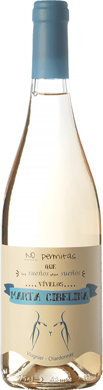 12,95 € Бесплатная доставка | Белое вино El Linze Marta Cibelina I.G.P. Vino de la Tierra de Castilla Кастилья-Ла-Манча Испания Viognier, Chardonnay бутылка 75 cl