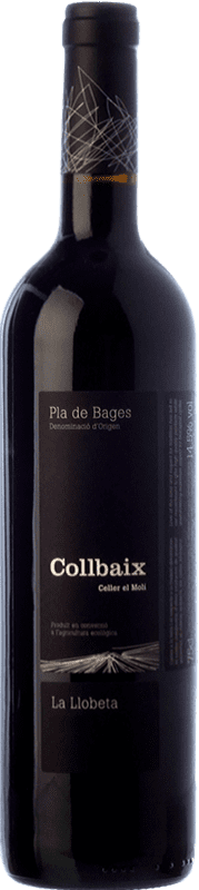 15,95 € Free Shipping | Red wine El Molí Collbaix La Llobeta Aged D.O. Pla de Bages Catalonia Spain Merlot, Cabernet Sauvignon, Cabernet Franc Bottle 75 cl