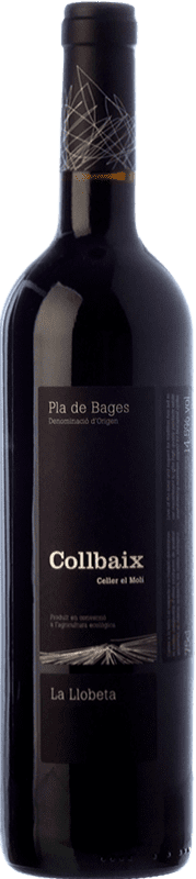 15,95 € Free Shipping | Red Wine El Molí Collbaix La Llobeta Crianza — Aged D.O. Pla de Bages Catalonia Spain Merlot, Cabernet Sauvignon, Cabernet Franc Eco — Organic Bottle 75 cl