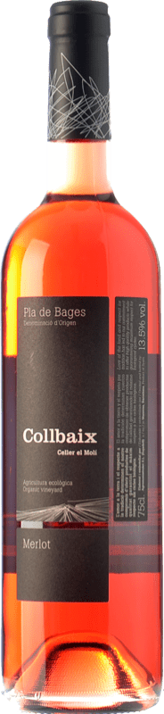 10,95 € Free Shipping | Rosé wine El Molí Collbaix Rosat D.O. Pla de Bages Catalonia Spain Merlot, Sumoll Bottle 75 cl