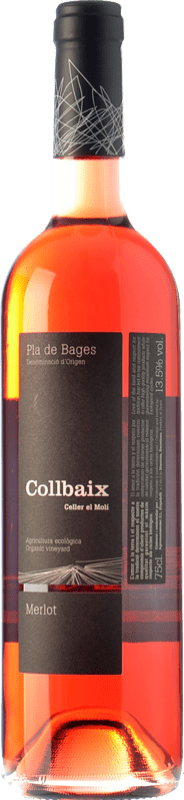 11,95 € Free Shipping | Rosé Wine El Molí Collbaix D.O. Pla de Bages Catalonia Spain Merlot, Sumoll Eco — Organic Bottle 75 cl
