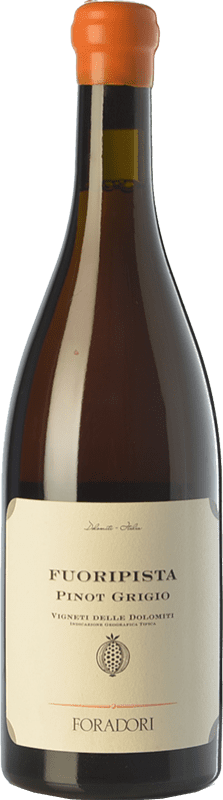 28,95 € Free Shipping | White wine Foradori Fuoripista Pinot Grigio I.G.T. Vigneti delle Dolomiti Trentino Italy Pinot Grey Bottle 75 cl