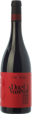 7,95 € Spedizione Gratuita | Vino Rosso Emendis Duet Varietal Giovane D.O. Penedès Catalogna Spagna Tempranillo, Syrah 75 cl