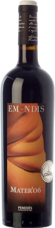 17,95 € Free Shipping | Red Wine Emendis Mater Crianza — Aged D.O. Penedès Catalonia Spain Merlot Bottle 75 cl