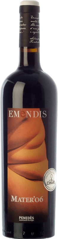 16,95 € Envoi gratuit | Vin rouge Emendis Mater Crianza D.O. Penedès Catalogne Espagne Merlot Bouteille 75 cl