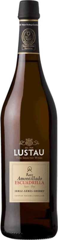 19,95 € Free Shipping | Fortified wine Lustau Rare Amontillado Escuadrilla D.O. Jerez-Xérès-Sherry Andalusia Spain Palomino Fino Bottle 75 cl