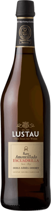 22,95 € Бесплатная доставка | Креплёное вино Lustau Escuadrilla Amontillado — Амонтиладо, Rare — Редкий D.O. Jerez-Xérès-Sherry Андалусия Испания Palomino Fino 75 cl