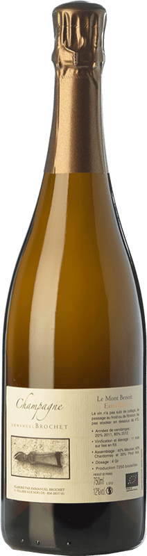 49,95 € Spedizione Gratuita | Spumante bianco Emmanuel Brochet Le Mont Benoît Gran Riserva A.O.C. Champagne champagne Francia Pinot Nero, Chardonnay, Pinot Meunier Bottiglia 75 cl