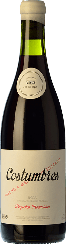 15,95 € Бесплатная доставка | Красное вино En Voz Baja Costumbres старения D.O.Ca. Rioja Ла-Риоха Испания Grenache бутылка 75 cl