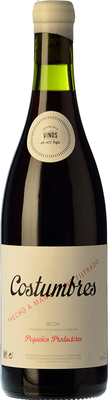 23,95 € Free Shipping | Red Wine En Voz Baja Costumbres Crianza — Aged D.O.Ca. Rioja The Rioja Spain Garnacha — Grenache Bottle 75 cl