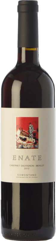 7,95 € Spedizione Gratuita | Vino rosso Enate Cabernet Sauvignon-Merlot Giovane D.O. Somontano Aragona Spagna Merlot, Cabernet Sauvignon Bottiglia 75 cl