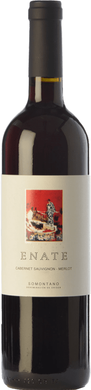 8,95 € Envío gratis | Vino Tinto Enate Cabernet Sauvignon Merlot Joven D.O. Somontano Aragón España Merlot, Cabernet Sauvignon 75 cl