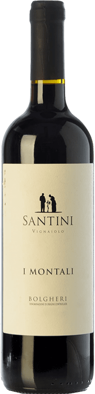 19,95 € Free Shipping | Red wine Enrico Santini I Montali D.O.C. Bolgheri Tuscany Italy Merlot, Syrah, Cabernet Sauvignon, Sangiovese Bottle 75 cl