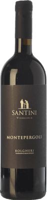 44,95 € Envoi gratuit | Vin rouge Enrico Santini Montepergoli D.O.C. Bolgheri Toscane Italie Merlot, Syrah, Cabernet Sauvignon, Sangiovese Bouteille 75 cl
