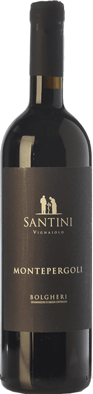 44,95 € 免费送货 | 红酒 Enrico Santini Montepergoli D.O.C. Bolgheri 托斯卡纳 意大利 Merlot, Syrah, Cabernet Sauvignon, Sangiovese 瓶子 75 cl